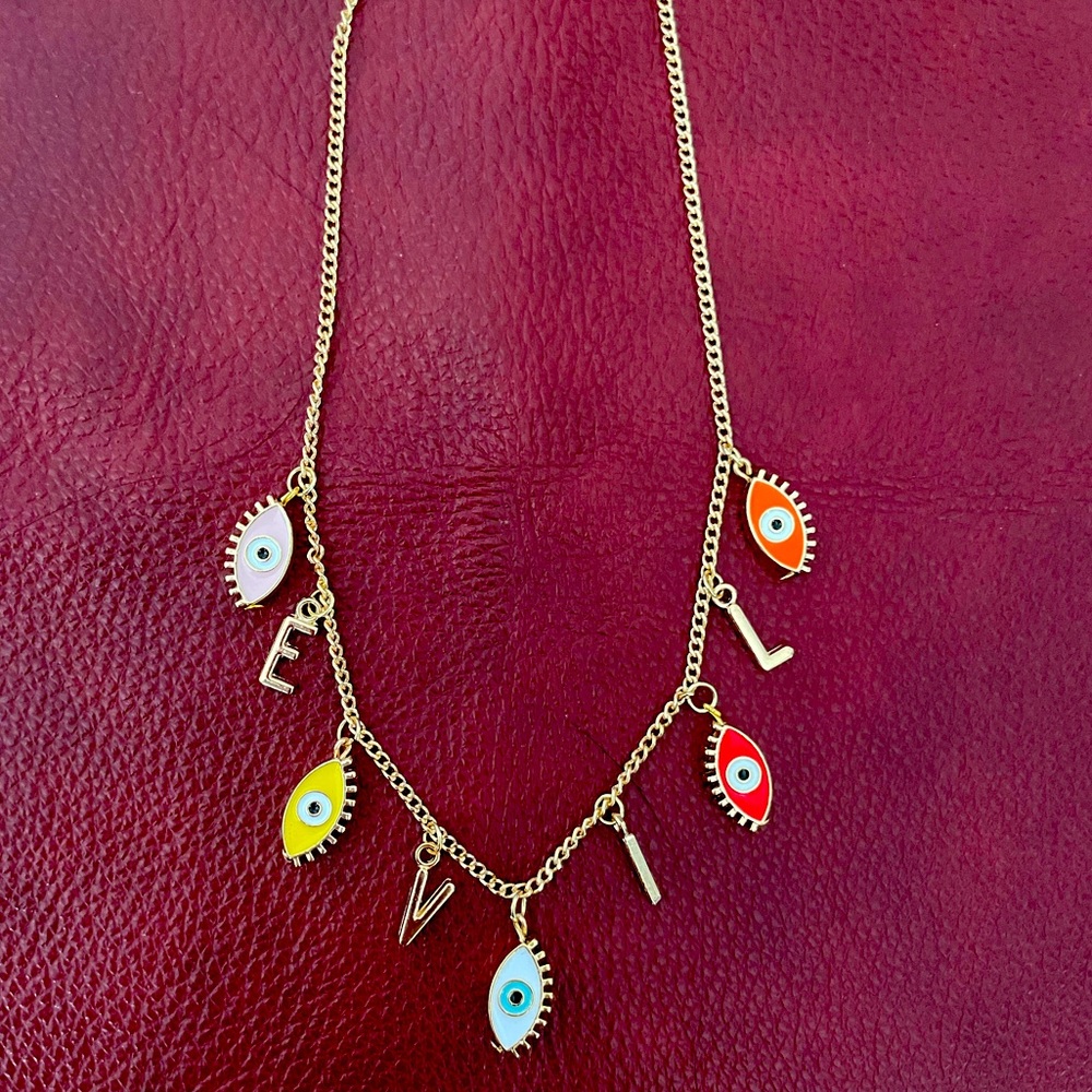 Funky Custom Evil Eye Necklace
